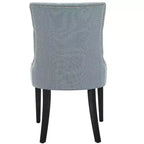 Chaise de salle à manger capitonnée avec clous décoratifs (Lot de 2)