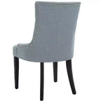 Chaise de salle à manger capitonnée avec clous décoratifs (Lot de 2)