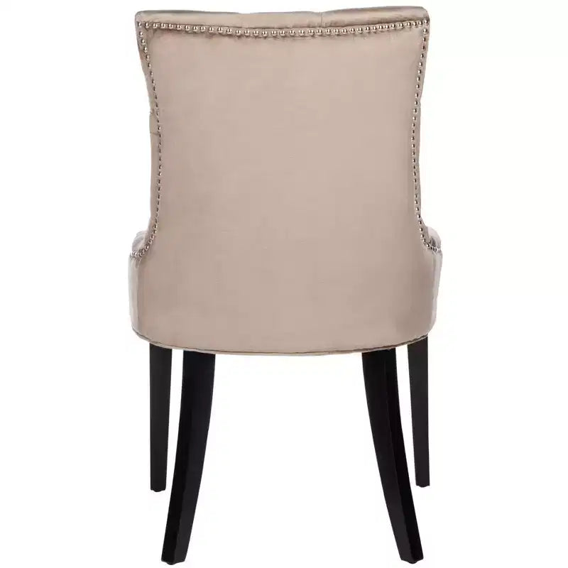 Chaise de salle à manger capitonnée avec clous décoratifs (Lot de 2)