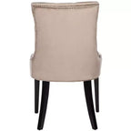 Chaise de salle à manger capitonnée avec clous décoratifs (Lot de 2)