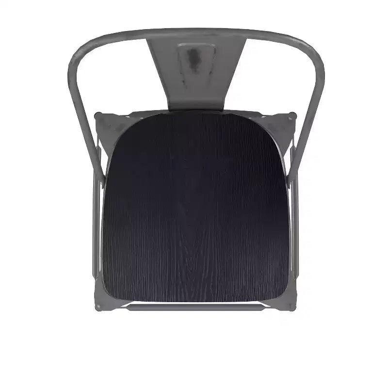 Tabouret de comptoir intérieur de 24 po avec dossier et assise en polyrésine