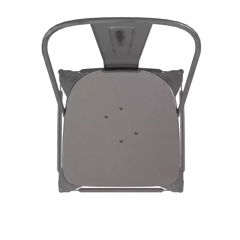Tabouret de comptoir intérieur de 24 po avec dossier et assise en polyrésine