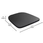 Tabouret de comptoir intérieur de 24 po avec dossier et assise en polyrésine