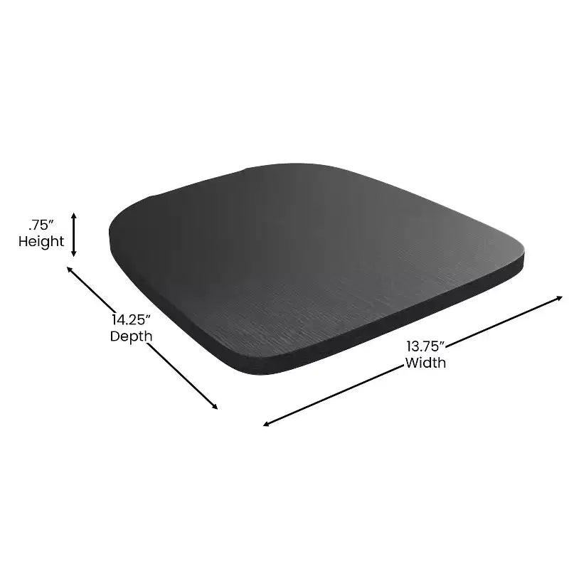 Tabouret de comptoir intérieur de 24 po avec dossier et assise en polyrésine
