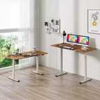 Bureau debout électrique réglable en hauteur – Poste de travail informatique assis-debout pour bureau à domicile