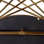 Miroir mural géométrique en métal rond