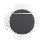 Miroir mural géométrique en métal rond