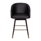 Tabouret de bar rembourré avec cadre en bois - Lot de 2