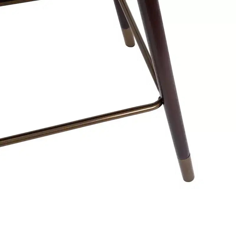Tabouret de bar rembourré avec cadre en bois - Lot de 2