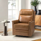 Fauteuil inclinable électrique avec revêtement en cuir et cuir végétalien
