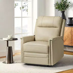 Fauteuil inclinable électrique avec revêtement en cuir et cuir végétalien
