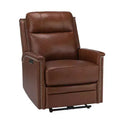 Fauteuil inclinable électrique avec revêtement en cuir et cuir végétalien