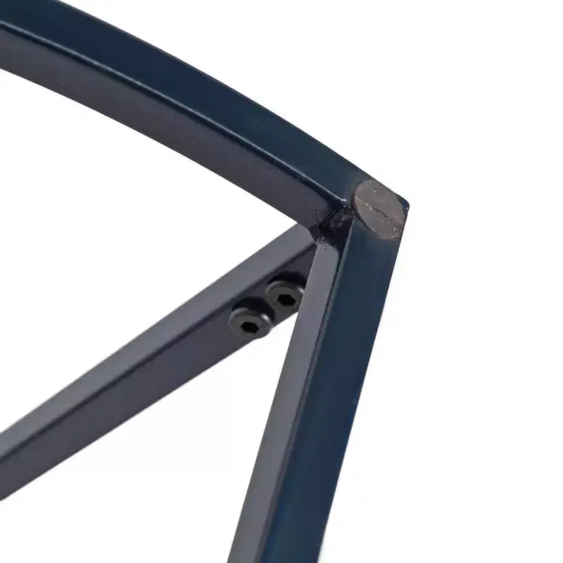 Console demi-lune, 28x14x30, Bleu marine