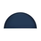 Console demi-lune, 28x14x30, Bleu marine