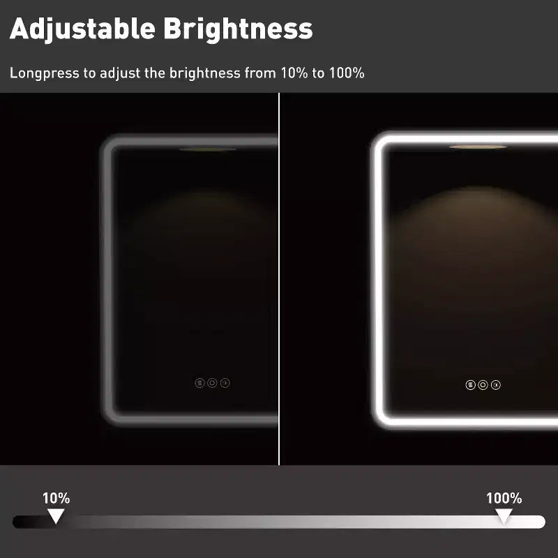 Armoire de toilette à LED avec miroir – Encastrable ou murale, anti-buée, intensité réglable, 3 modes d'éclairage
