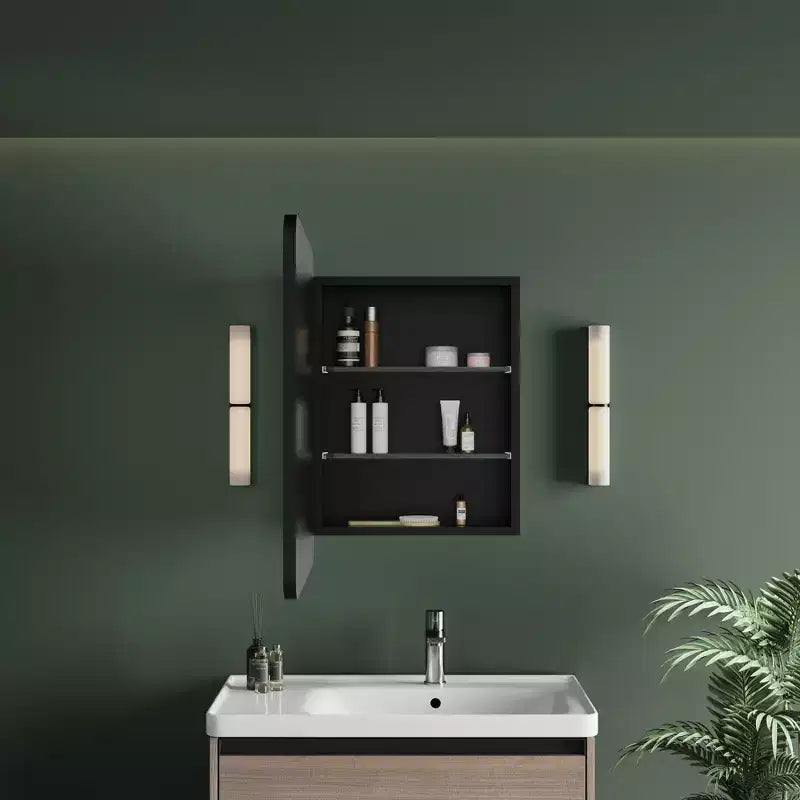 Armoire de toilette à LED avec miroir – Encastrable ou murale, anti-buée, intensité réglable, 3 modes d'éclairage