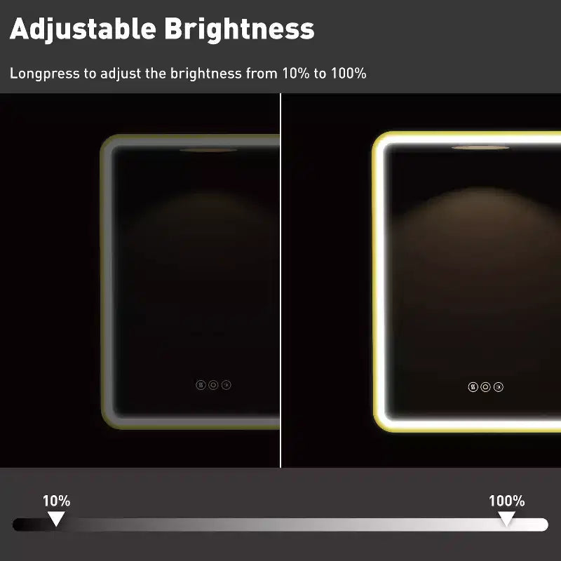 Armoire de toilette à LED avec miroir – Encastrable ou murale, anti-buée, intensité réglable, 3 modes d'éclairage