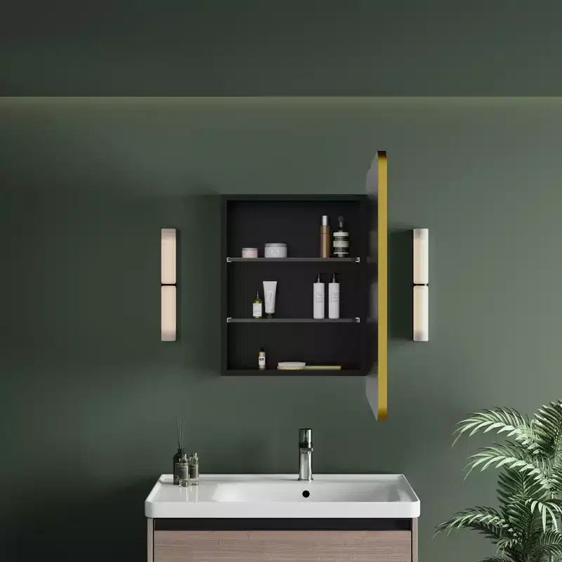 Armoire de toilette à LED avec miroir – Encastrable ou murale, anti-buée, intensité réglable, 3 modes d'éclairage