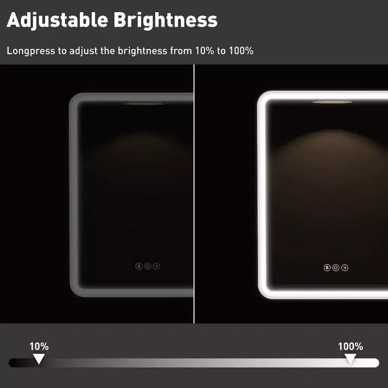 Armoire de toilette à LED avec miroir – Encastrable ou murale, anti-buée, intensité réglable, 3 modes d'éclairage