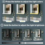 Armoire de toilette à LED avec miroir – Encastrable ou murale, anti-buée, intensité réglable, 3 modes d'éclairage