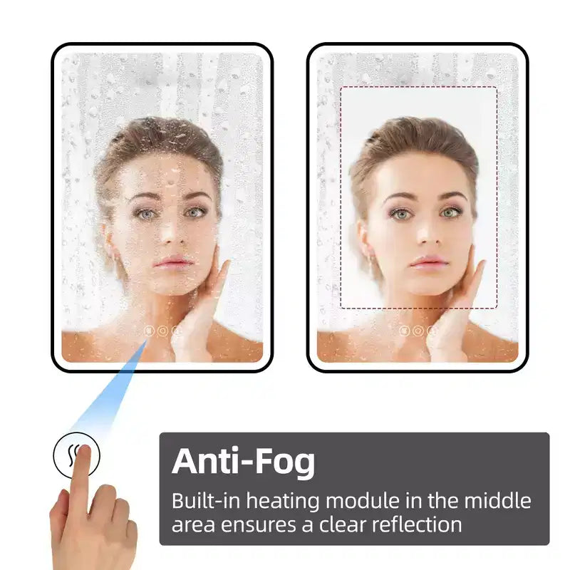 Armoire de toilette à LED avec miroir – Encastrable ou murale, anti-buée, intensité réglable, 3 modes d'éclairage